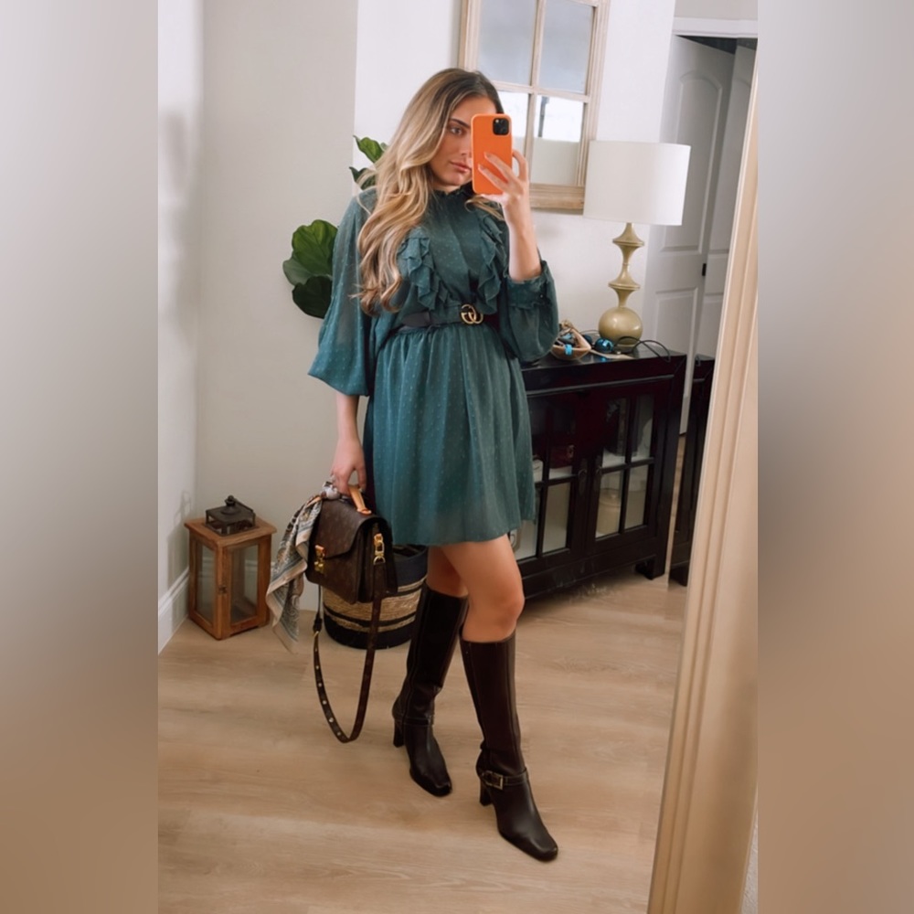 Anne Klein knee high brown boots